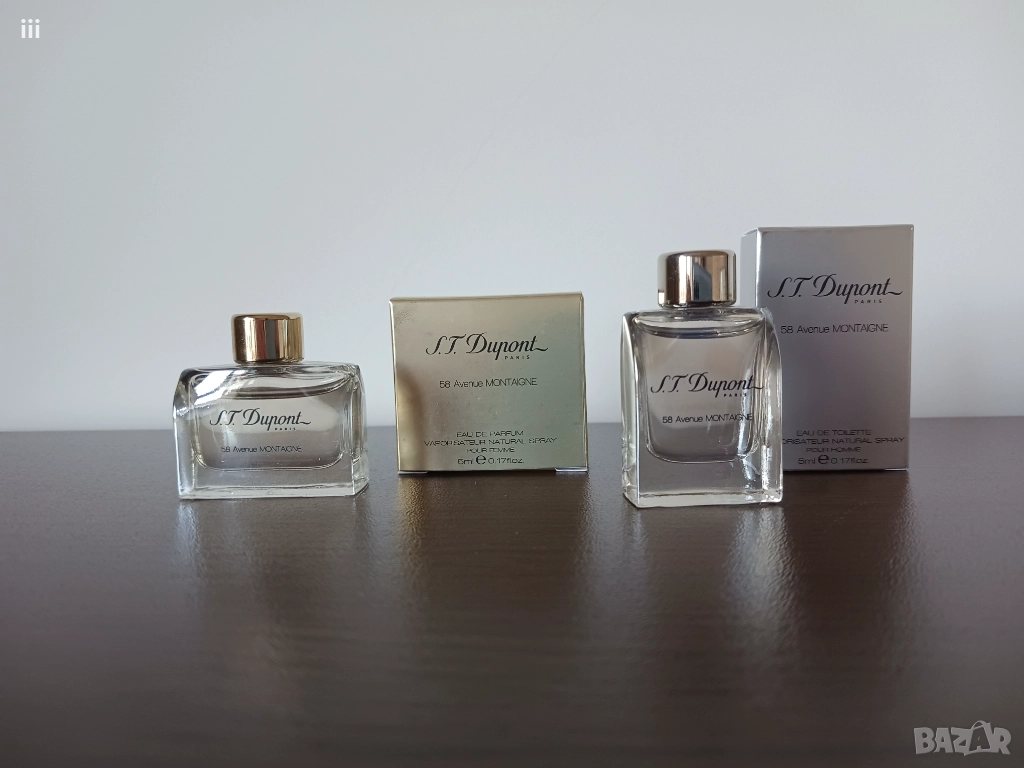 Нови мъжки мини парфюми S.T.Dupont 58 Avenue Montaigne - 5ml, снимка 1