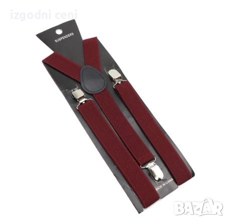 Винено червени тиранти унисекс, снимка 1