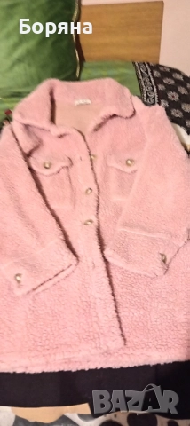 дамско розово палто. , снимка 2 - Якета - 52296239