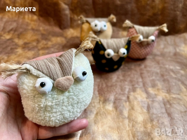 Бухалчета Ръчно изработени играчки  Играчка Декорация Бухал 