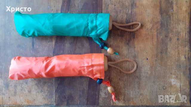 чадър сгъваем с дървена дръжка, снимка 2 - Други - 35563164