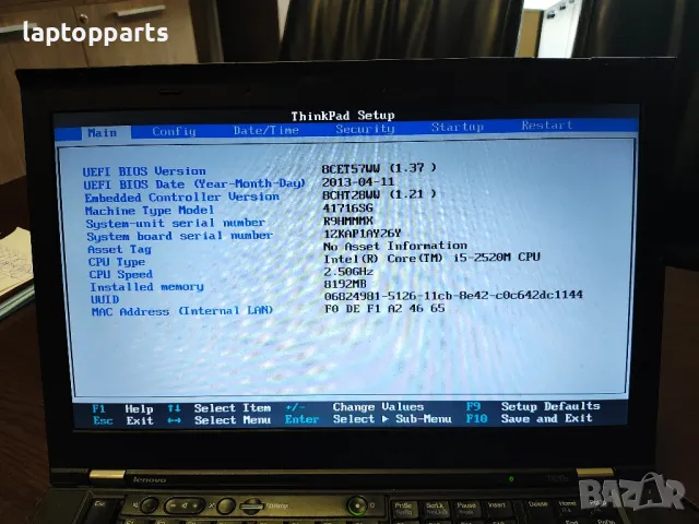 Lenovo T420s на части