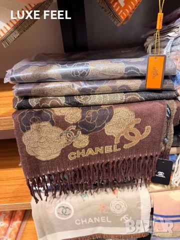 Dior ✨Hermes ✨ Gucci ✨Кашмир ✨ Дамски Шалове , снимка 12 - Шалове - 56242252