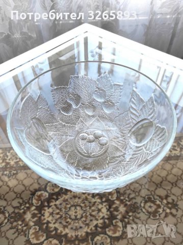 *НОВО* Стъклена Релефна Фруктиера, снимка 2 - Аксесоари за кухня - 35448785