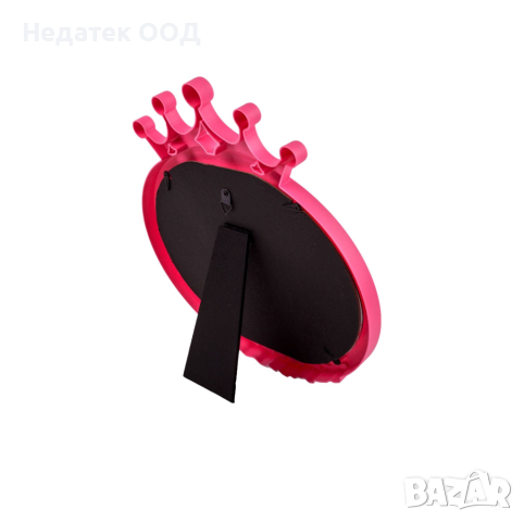 Стенно огледало, Принцеса, Розово, 25х25см, снимка 2 - Декорация за дома - 44730204