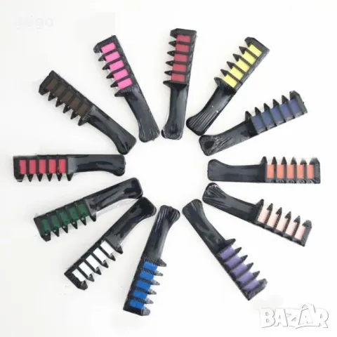 Мини еднократен гребен за боядисване на кичури в различни цветове HZS220