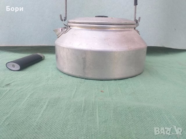 Алуминиев малък туристически чайник, снимка 2 - Газови котлони - 32089288