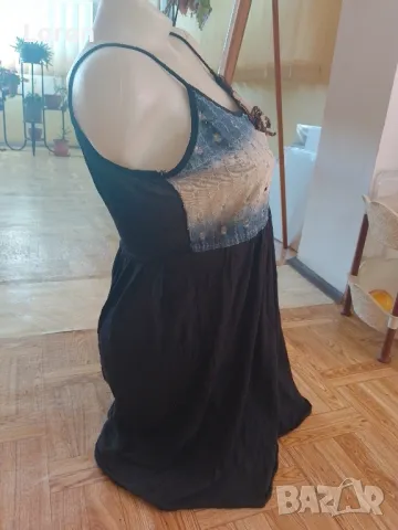 Рокля с цвете отпред , снимка 5 - Рокли - 50391479