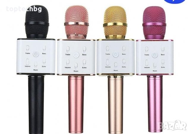Микрофон за караоке с блутут свързване и вградена колонка, снимка 2 - Караоке - 30068923