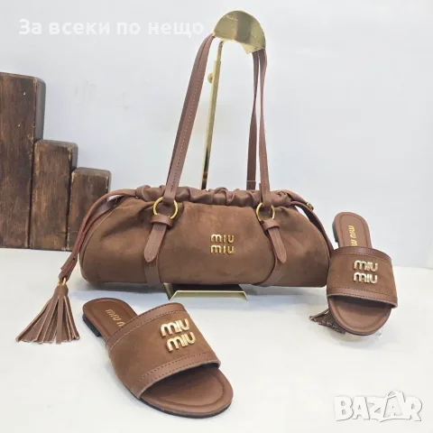 Miu Miu Дамски Чехли Миу Миу - Различни Цветове Код SEM-848, снимка 5 - Чехли - 56148488