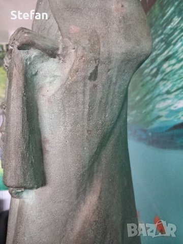 Стара бронзова статуя, снимка 10 - Антикварни и старинни предмети - 42462465