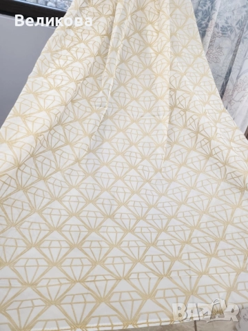 Воал за тънки пердета със жълти линии, снимка 2 - Пердета и завеси - 51787123