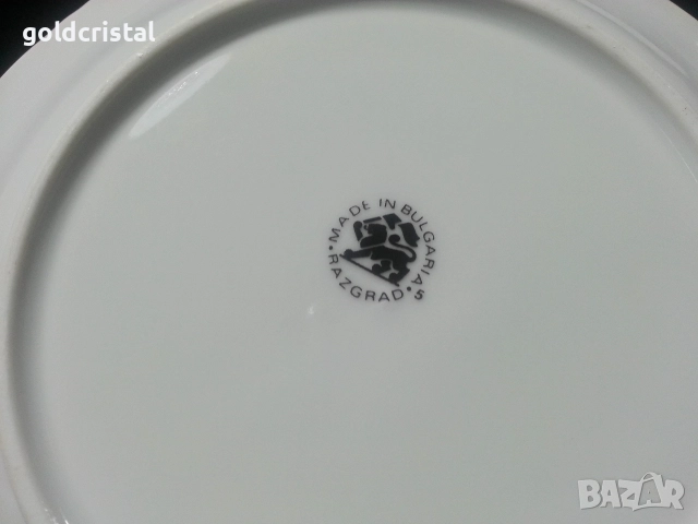 Стар български порцелан честита Нова година , снимка 4 - Антикварни и старинни предмети - 52773972