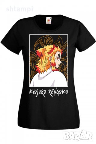 Дамска тениска Demon Slayer Kyojuro Rengoku 03,Анимация,игра,Празник,Повод.