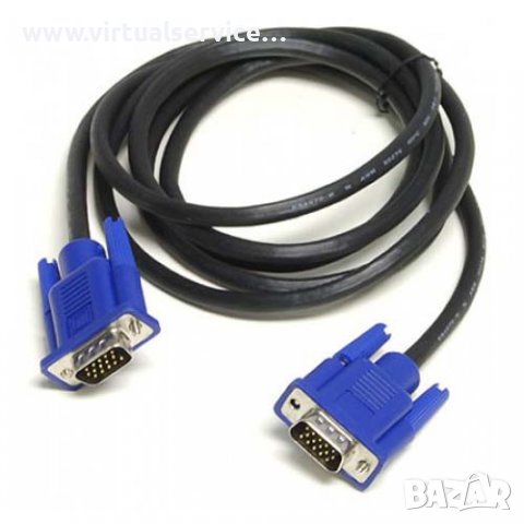 VGA кабели 15-pin to 15-pin маркови (отстъпки) - 1лв, снимка 1 - Кабели и адаптери - 39706059