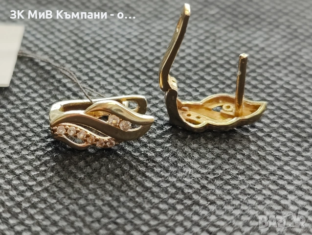 Златни дамски обеци 2.26гр-14к
