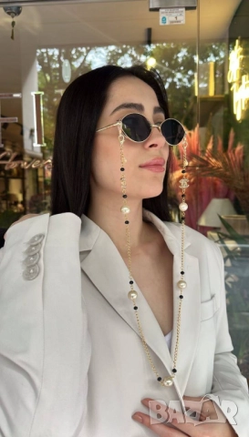 верижка за очила chanel, снимка 3 - Слънчеви и диоптрични очила - 51457375