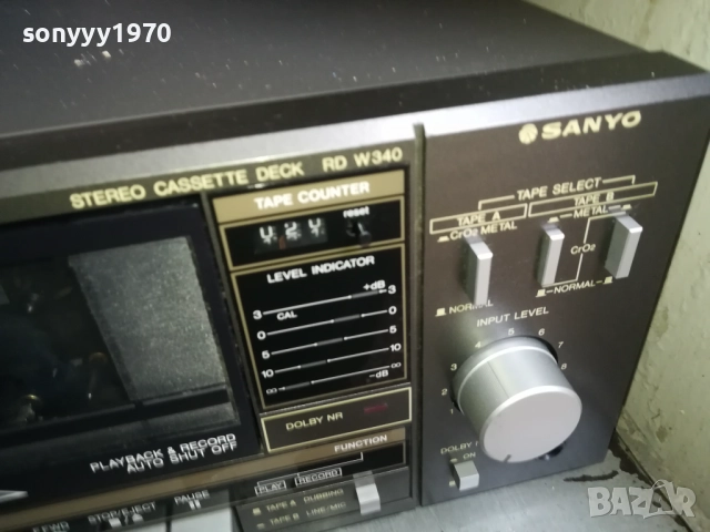SANYO RD W340 DECK-MADE IN JAPAN ВНОС SWISS 0911251705LCHERY2, снимка 8 - Декове - 52352727