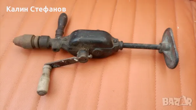 Ретро ръчна бормашина, маткап, полска, масивна, снимка 6 - Антикварни и старинни предмети - 48104323