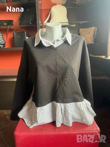 ВСИЧКО ПО 7€ ЗА БРОЙ ДАМСКИ БЛУЗИ И ТУНИКИ НАМАЛЕНИ!, снимка 4 - Блузи с дълъг ръкав и пуловери - 54182732