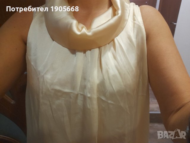 НЕЖНА РОКЛЯ ЦВЯТ ШАМПАНСКО 