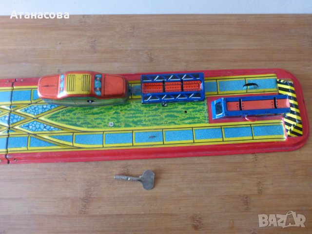 Дизелово влакче с вагон, релси и ключе играчка, снимка 10 - Влакчета, самолети, хеликоптери - 42321830
