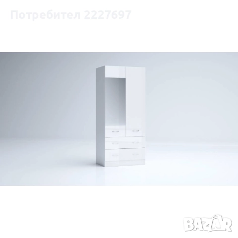 Двукрилен гардероб Аполо 10, снимка 8 - Гардероби - 52221744