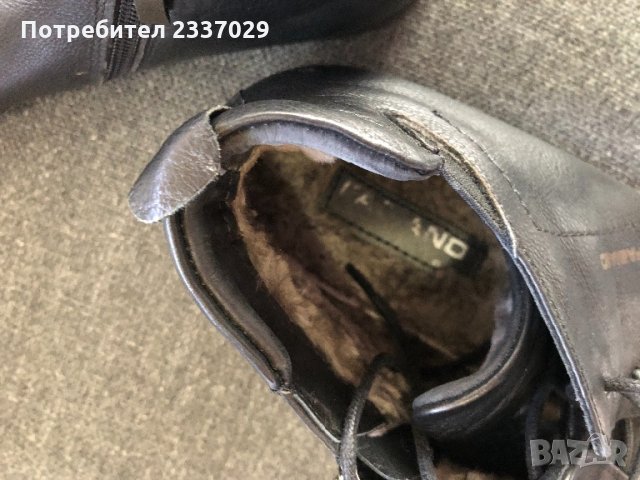 Мъжки боти:Фабиано-номер:43,естествена кожа,обувани са няколко пъти, снимка 3 - Сушилни - 31056532