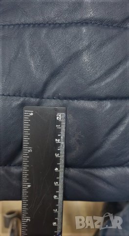 Дамско яке от естествена кожа в тъмносиньо марка Jimmy Sanders - M, снимка 8 - Якета - 30351374