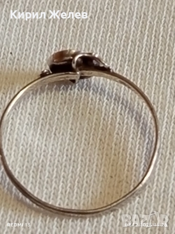 Елегантен нежен сребърен пръстен с черен емайл стил и класа 52376, снимка 6 - Пръстени - 52689337