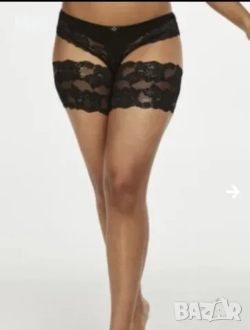 2XL Дантелени жартиери за бедра в бяло и черно , снимка 11 - Бельо - 56048812