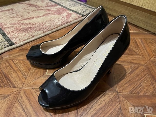Дамски официални обувки на висок ток 38 номер, снимка 2 - Дамски обувки на ток - 37064898
