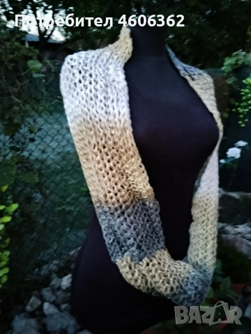 ръчно изработени шалове, снимка 4 - Шалове - 52116902