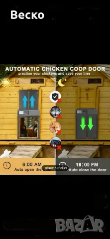Автоматична врата за кокошарник, снимка 2 - Други - 50181235