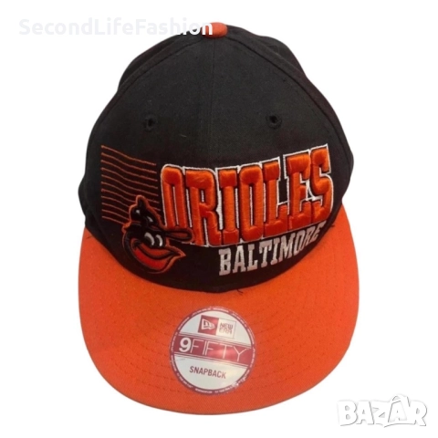 Бейзболна шапка MLB Baltimore ORIOLES Cooperstown New Era 9FIFTY Fitted, един размер.
