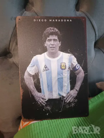 Diego Maradona-метална табела (плакет), снимка 5 - Фен артикули - 47340376