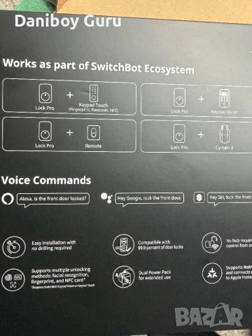 ПРОМОЦИЯ! SwitchBot Lock Pro - Вашият умен ключ към Удобството и Сигурността на Вашия Дом!, снимка 13 - Друга електроника - 53131546
