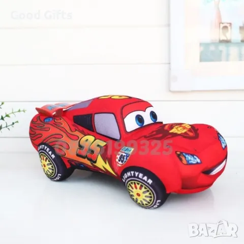 Плюшена играчка Кола МакКуин Светкавицата The Cars, 30cm