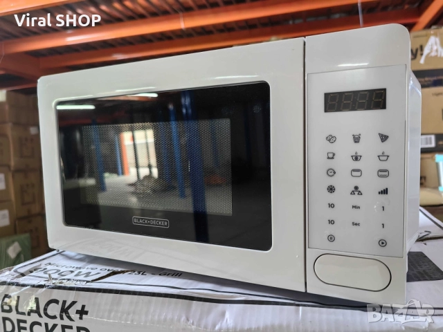 Микровълнова с грил Black+Decker BXMZ701E – 20L, 700W, дигитално управление, снимка 1
