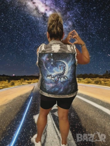 Яке с индивидуален ръчен дизайн – единствено по рода си, снимка 3 - Якета - 53298666