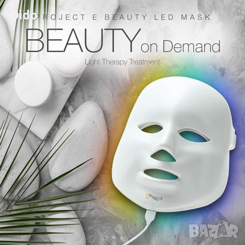Козметична LED маска за лице – Маска за фотодинамична терапия, снимка 4 - Друго оборудване - 38217065