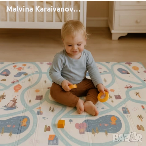 Сгъваемо бебешко килимче са игри, снимка 2 - Други - 54086605