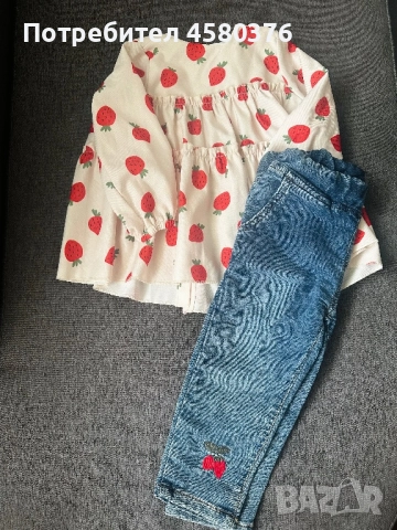 Дрехи за момиче 86/92 см, снимка 7 - Бебешки якета и елеци - 52033371