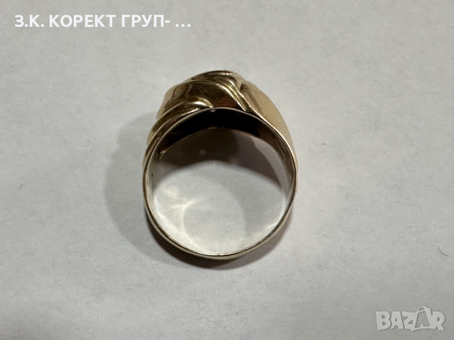 Златен пръстен 14к, 7,87гр, снимка 6 - Пръстени - 53915259