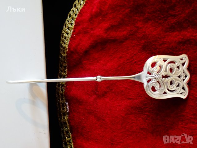 Посребрена щипка за сервиране,бижу. , снимка 2 - Прибори за хранене, готвене и сервиране - 44478707