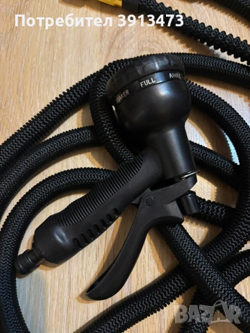 Разтегателен маркуч с пистолет за поливане 15м, снимка 2 - Други стоки за дома - 53906540
