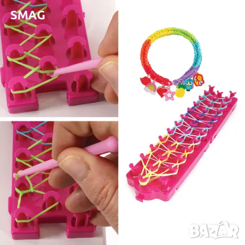 Комплект с 800 гумени ленти и 15 аксесоара S_1246670, снимка 4 - Образователни игри - 49222357