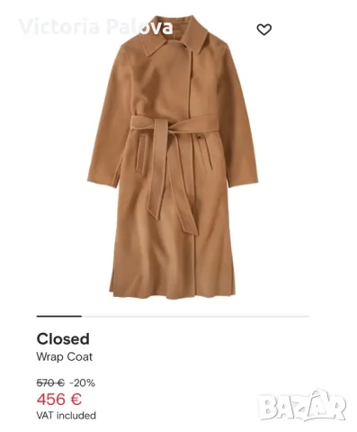 LUXURY палто CLOSED вълна кашмир, снимка 11 - Палта, манта - 49277160