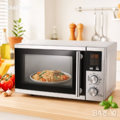 Микровълнова печка с грил Royalty Line RL-MWO-3805, снимка 2 - Микровълнови - 52495770