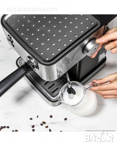 Еспресо машина Cecotec Power Espresso, 850 W, 20 bar, 1.5 л, Индикаторна лампа, Технология ForceArom, снимка 2 - Кафемашини - 38036536
